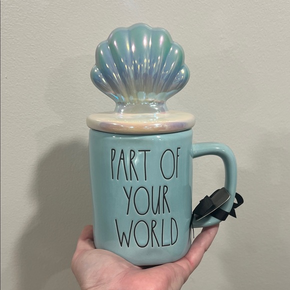 Rae Dunn Other - Rae Dunn Disney part of your word mug with shell topper - Ariel